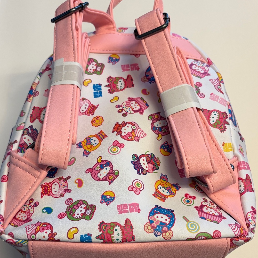 NWOT Loungefly Hello Kitty Monster Costumes Mini Backpack & Cardholder Set - Picture 4 of 6